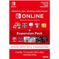 Nintendo Switch On Line 12 Month + Expansion Pack 365 Days Family Membership Download ( Uk - EU)