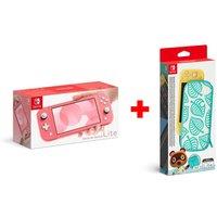 Switch Lite Coral + FREE Animal Crossing Lite Carrying Case