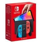 Nintendo Switch Console OLED Neon Red-Neon Blue