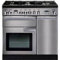 Rangemaster 84340 90cm PROFESSIONAL Dual Fuel Range Cooker in St Steel