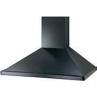 Rangemaster 89390 110cm Universal Chimney Hood Black No Trim No Rail