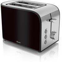 Swan ST17020BLKN 2 Slice Townhouse Toaster in Black Chrome