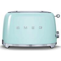 Smeg TSF01PGUK 50 s Retro Style 2 Slice Toaster in Pastel Green
