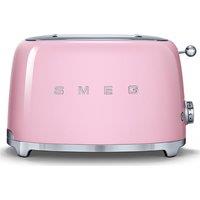 Smeg TSF01PKUK 50 s Retro Style 2 Slice Toaster in Pink