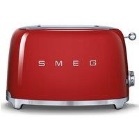 Smeg TSF01RDUK 50 s Retro Style 2 Slice Toaster in Red