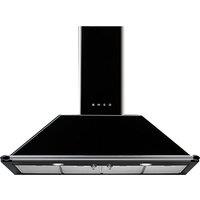 Smeg KT110BLE 110cm Victoria Chimney Hood in Black 3 Speed Fan Plus In