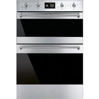 Smeg DOSF6390X 60cm Classic Built In Double Oven St Steel Dark Glass