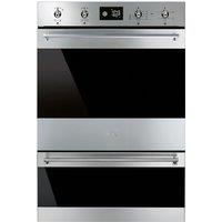 Smeg DOSP6390X 60cm Built In Double Oven in Stainless Steel Dark Glass