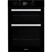 Indesit IDD6340BL 60cm Built In Electric Double Oven in Black A A Rate