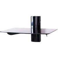 TTAP TTD 1 SHELF Single Wall Mount Tempered Glass Shelf with Safety Lo