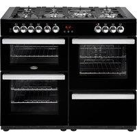 Belling 444444095 110cm Cookcentre 110DFT Dual Fuel Range Black