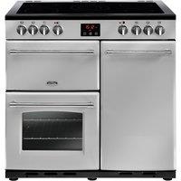 Belling 444444125 90cm Wide Farmhouse Ceramic Range Cooker in Silver