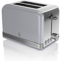 Swan ST19010GRN 2 Slice Retro Style Toaster in Grey Chrome