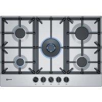 Neff T27DS59N0 N70 75cm 5 Burner Gas Hob Black Wok Burn Cast Iron Supp