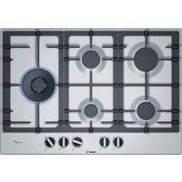 Bosch PCS7A5B90 Series 6 75cm 5 Burner Gas Hob in St Steel Wok Burner