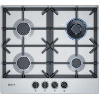 Neff T26DS59N0 N70 60cm 4 Burner Gas Hob in St Steel Wok Burner