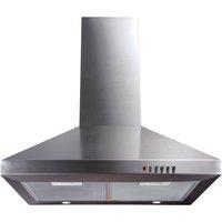 CDA ECH61SS 60cm Chimney Hood in St Steel 3 Speed Fan