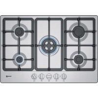 Neff T27BB59N0 N50 75cm 5 Burner Gas Hob in Stainless Steel Wok Burner