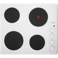 Indesit TI60W 60cm 4 Zone Sealed Plate Hob in White Manual Control