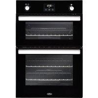 Belling 444444796 Built In Gas Double Oven in Black Programmable Timer