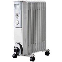 Daewoo HEA1141GE 2000W Oil Filled Radiator in White 3 Heat Settings