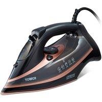 Tower T22013 CeraGlide Ultra Speed Steam Iron 3100W Black Gold