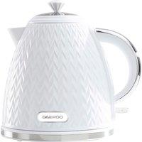 Daewoo SDA1780GE ARGYLE Cordless Jug Kettle White 1 7L 3kW