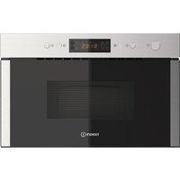 Indesit MWI5213IX Built In Microwave Oven with Grill in St Steel 750W
