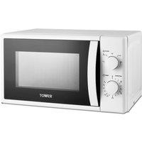 Tower T24034WHT Microwave Oven in White 20 Litre 700W Manual Controls