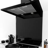 Culina BSB675 60cm Straight Splashback in Black Glass