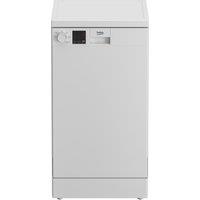 Beko DVS05C20W 45cm Slimline Dishwasher White 10 Place Setting E Rated