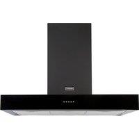 Stoves 444410235 90cm Flat Sterling Chimney Hood in Black A Rated