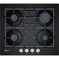 Neff T26CB49S0 N50 60cm 4 Burner Gas Hob in Black Cast Iron Supports