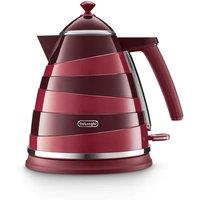 Delonghi KBAC3001R AVVOLTA Cordless Jug Kettle in Red 1 7L 3 0kW