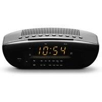 Roberts CR9971 BK Analogue FM MW Clock Radio in Black Dual Alarm