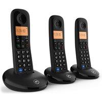 BT 090663 BT Everyday Cordless Phone in Black Triple Handset