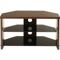 TTAP MON 800 WAL Montreal 800mm TV Stand in Walnut with Black Glass