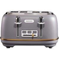 Daewoo SDA1818GE ASTORIA 4 Slice Toaster in Grey