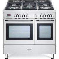 Delonghi DTR906DF 90cm Wide Modern Duel Fuel Range Cooker in Stainless