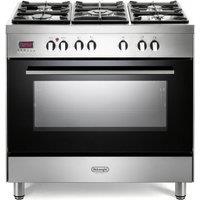 Delonghi DSR9071DFS 90cm Wide Modern Duel Fuel Range Cooker in Stainle