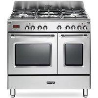 Delonghi DVTR906DFSS 90cm Wide Vintage Duel Fuel Range Cooker in Stain