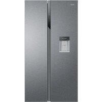Haier HSR3918EWPG American Fridge Freezer in Silver with Water Non Plu