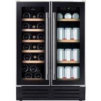 Hoover HWCB60DUKN 60cm Freestanding Dual Zone Wine Cooler Black 38 Bot
