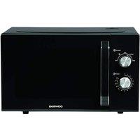 Daewoo SDA2085GE Microwave Oven in Black 23 Litre 800W Manual Controls