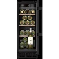 Bosch KUW20VHF0G Series 6 30cm Wide Wine Cooler in Aluminium 21 Bottle