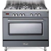 Delonghi DVRS916DFSL 90cm Wide Vintage Dual Fuel Range Cooker in Slate