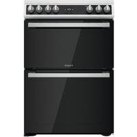 Hotpoint HDT67V9H2CW 60cm Double Oven Electric Cooker in White Ceramic