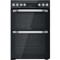 Hotpoint HDM67V9HCB 60cm Double Oven Electric Cooker in Black Ceramic