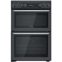 Hotpoint CD67V9H2CA 60cm Double Oven Electric Cooker Anthracite Cerami