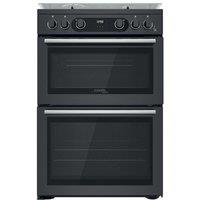 Hotpoint CD67G0C2CA 60cm Double Oven Gas Cooker in Anthracite 84 42L